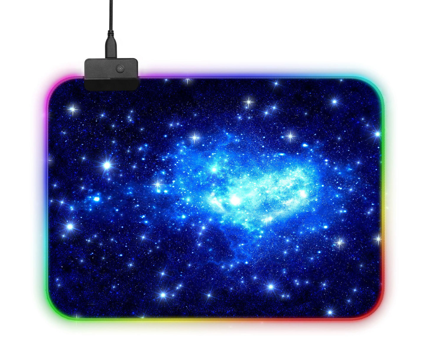 Amazon explosion luminous mouse pad rgb oversized table mat led rubber gaming gaming keyboard mouse pad