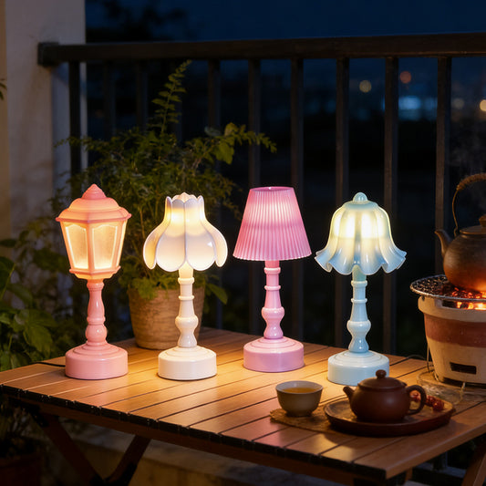 Creative retro small table lamp, non-electric, French light luxury minimalist bedside sleep lamp, student dormitory desktop small table lamp