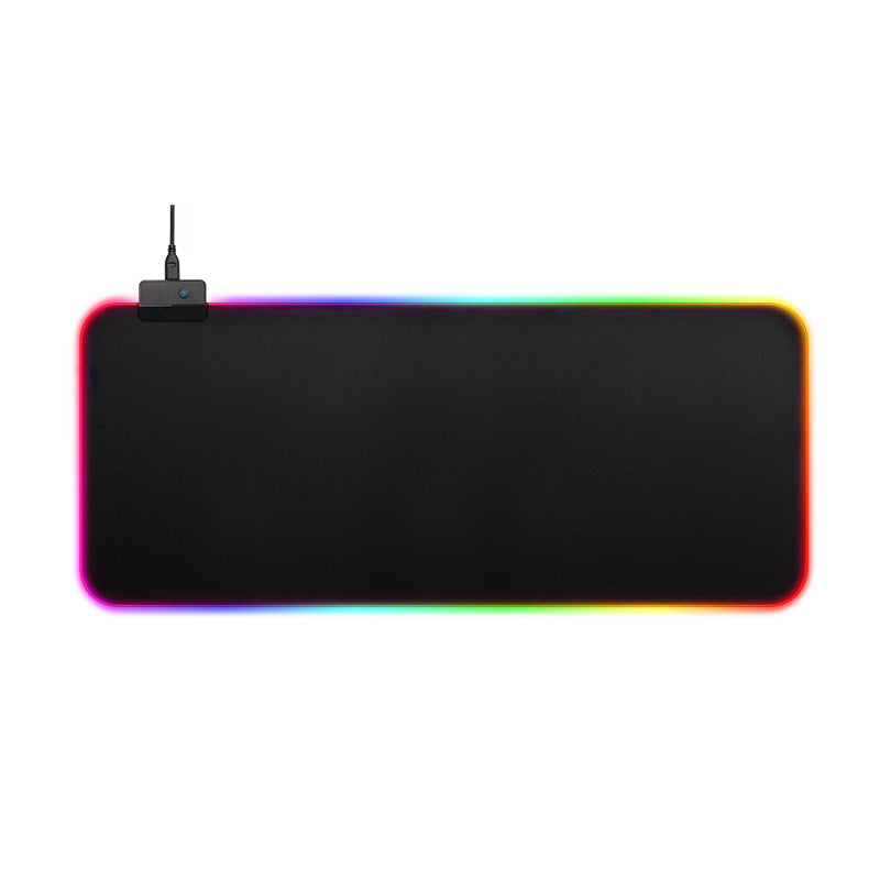 Amazon explosion luminous mouse pad rgb oversized table mat led rubber gaming gaming keyboard mouse pad