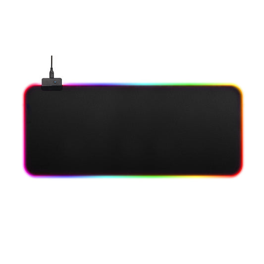 Amazon explosion luminous mouse pad rgb oversized table mat led rubber gaming gaming keyboard mouse pad