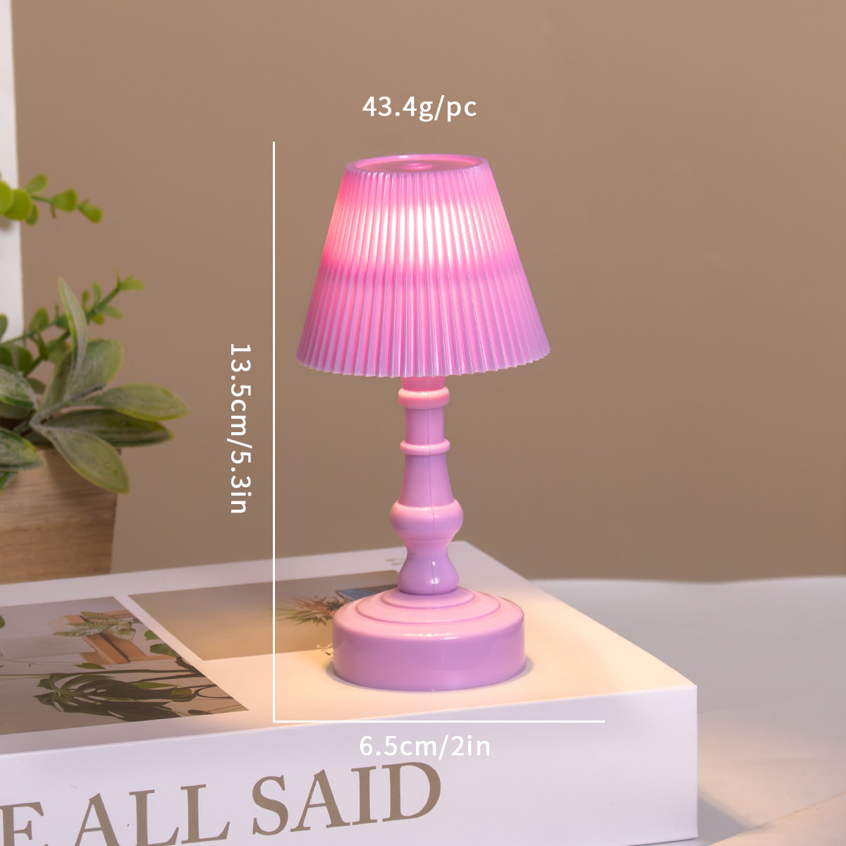 Creative retro small table lamp, non-electric, French light luxury minimalist bedside sleep lamp, student dormitory desktop small table lamp
