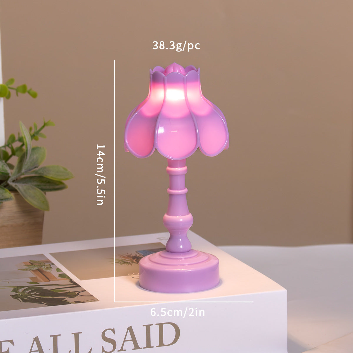 Creative retro small table lamp, non-electric, French light luxury minimalist bedside sleep lamp, student dormitory desktop small table lamp