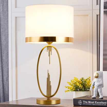 Luxury postmodern American style table lamp, bedroom decoration, bedside lamp, European creative minimalist modern living room, warm wedding