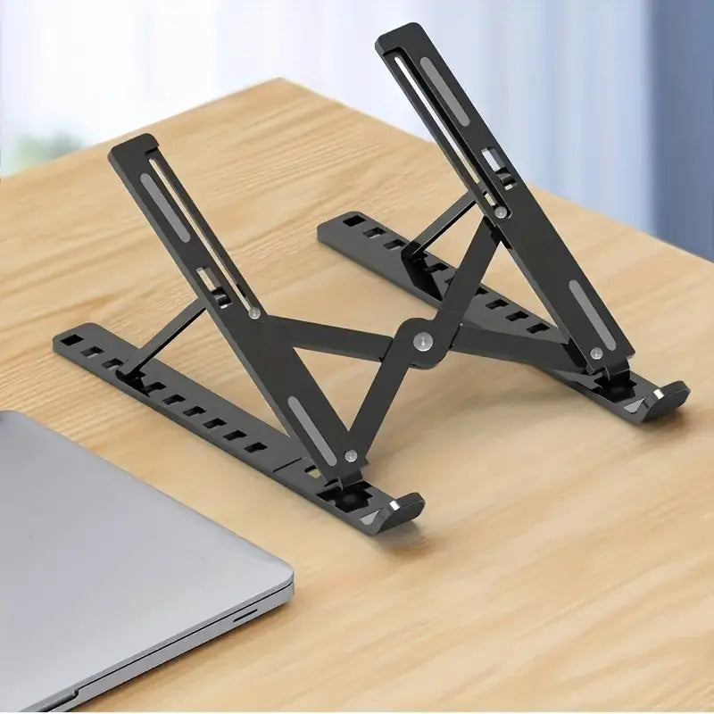 Plastic aluminum alloy laptop stand bracket metal base support heightened cooling rack lift portable