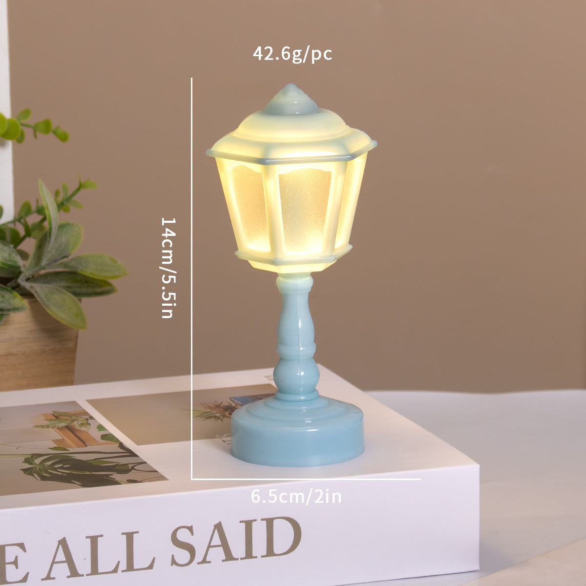 Creative retro small table lamp, non-electric, French light luxury minimalist bedside sleep lamp, student dormitory desktop small table lamp