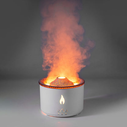 2022 new volcano humidifier flame lamp spray jellyfish humidifier new spit ring aroma diffuser diffuser