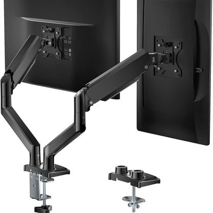 Monitor stand, curved screen, dual-arm gas spring, computer/laptop