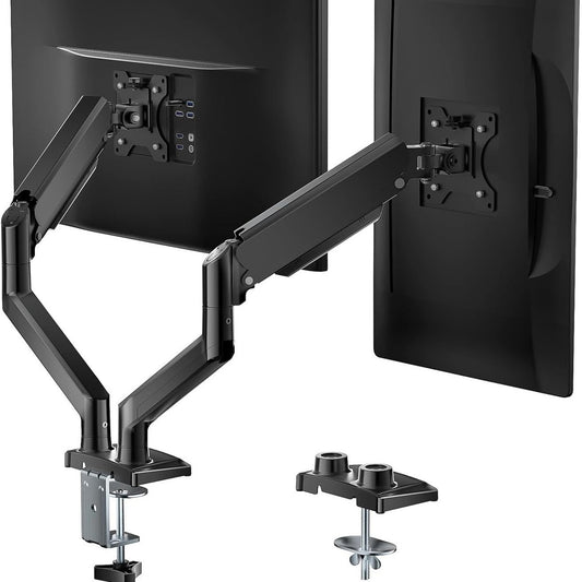 Monitor stand, curved screen, dual-arm gas spring, computer/laptop