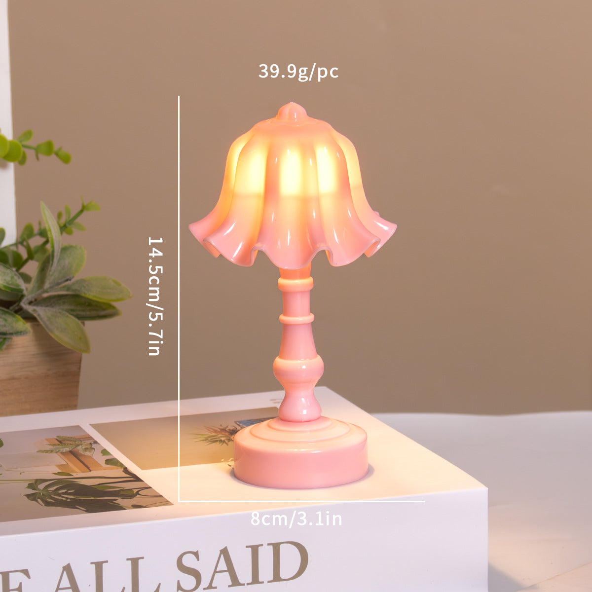 Creative retro small table lamp, non-electric, French light luxury minimalist bedside sleep lamp, student dormitory desktop small table lamp