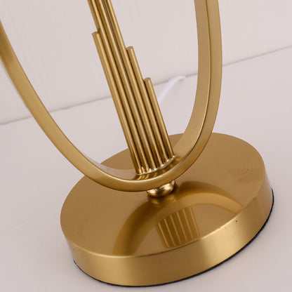 Luxury postmodern American style table lamp, bedroom decoration, bedside lamp, European creative minimalist modern living room, warm wedding