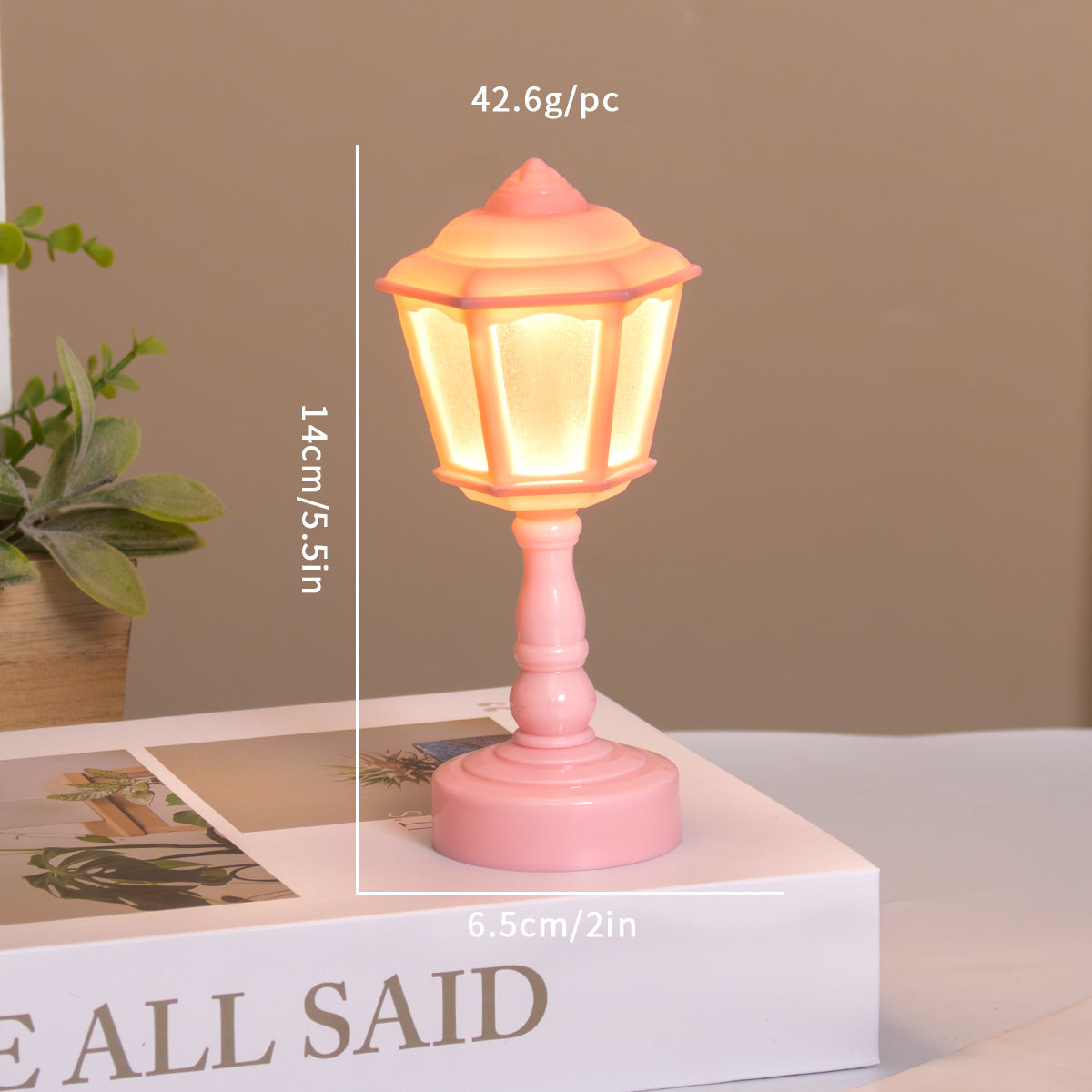 Creative retro small table lamp, non-electric, French light luxury minimalist bedside sleep lamp, student dormitory desktop small table lamp