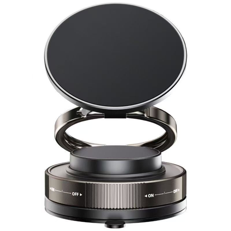 Vacuum magnetic phone holder, car center console navigation support, multi-functional folding magnetic car mount, rotatable