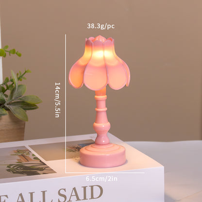 Creative retro small table lamp, non-electric, French light luxury minimalist bedside sleep lamp, student dormitory desktop small table lamp